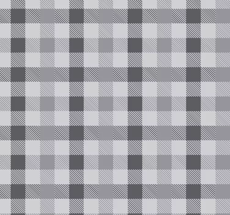 Rulou geam bucătărie model vichy gri - TenStickers