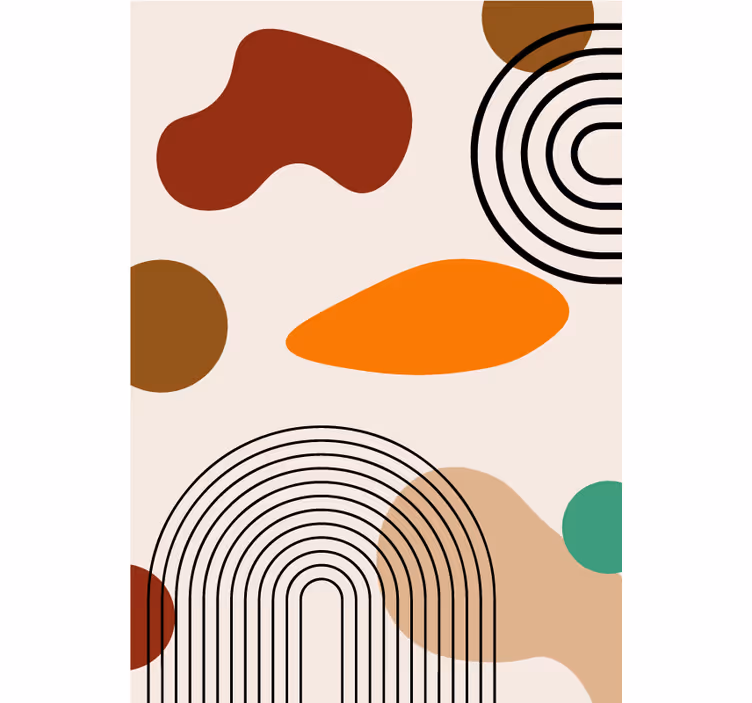 Rulou geam baie arcuri boho - TenStickers