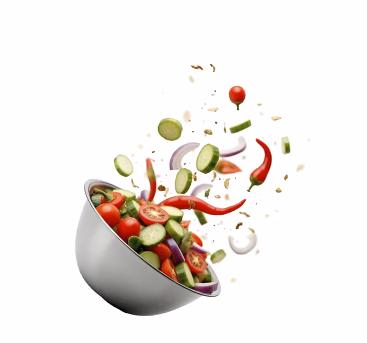 Rulou geam bucătărie salată proaspătă - TenStickers