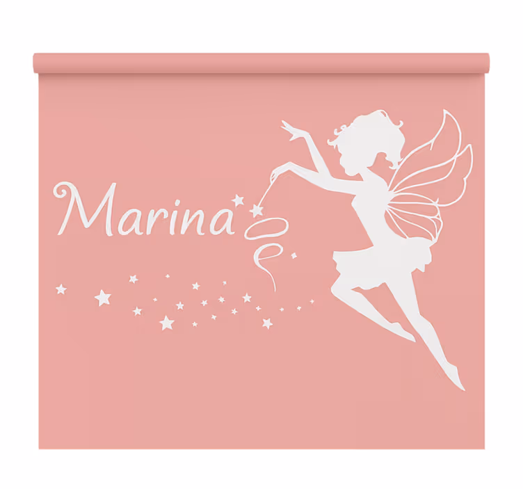 Rulou geam pentru copii zână cu nume - TenStickers