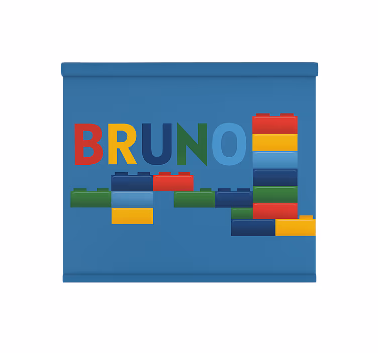 Rulou geam pentru copii blocuri de jucărie colorate - TenStickers