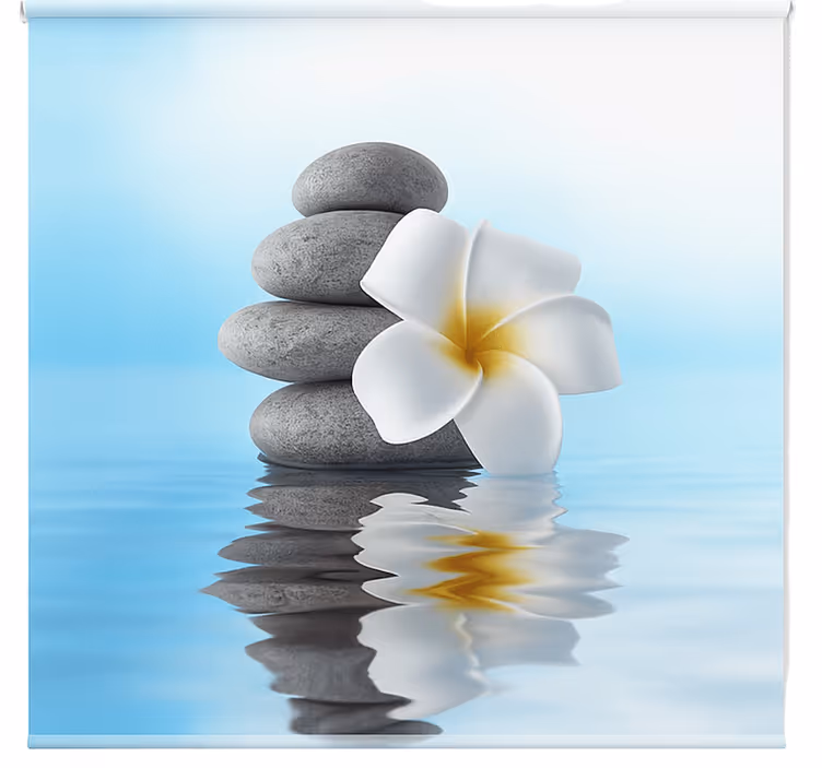 Rulou geam baie albastru translucid zen - TenStickers