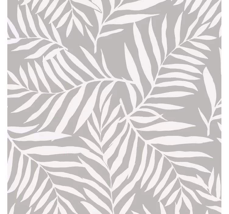 Rulou geam baie frunze gri elegante - TenStickers