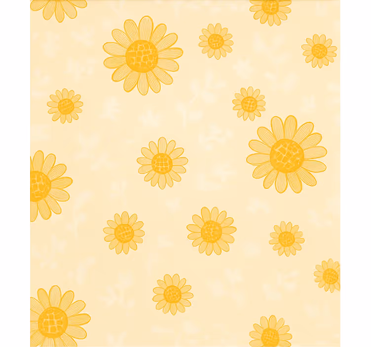 Rulou geam pentru copii model de floarea-soarelui galben - TenStickers