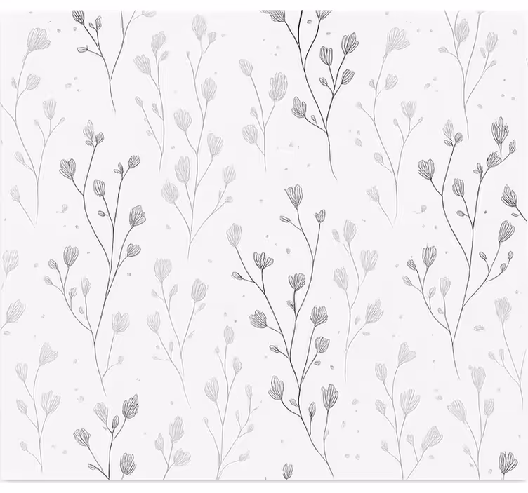 Rulou geam salon ramuri botanice minimaliste - TenStickers