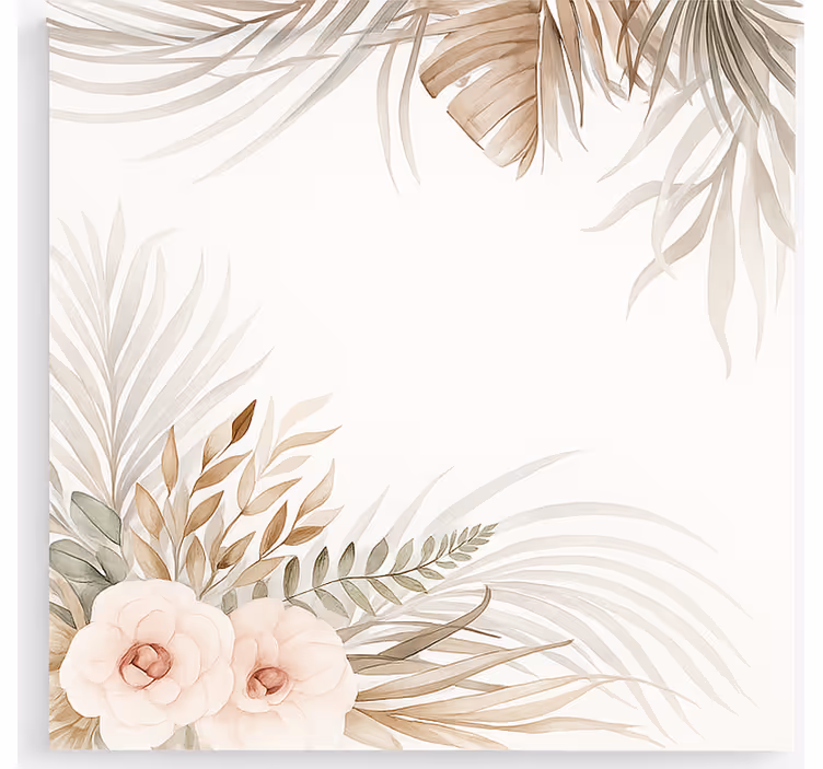 Rulou geam pentru copii design floral boho - TenStickers