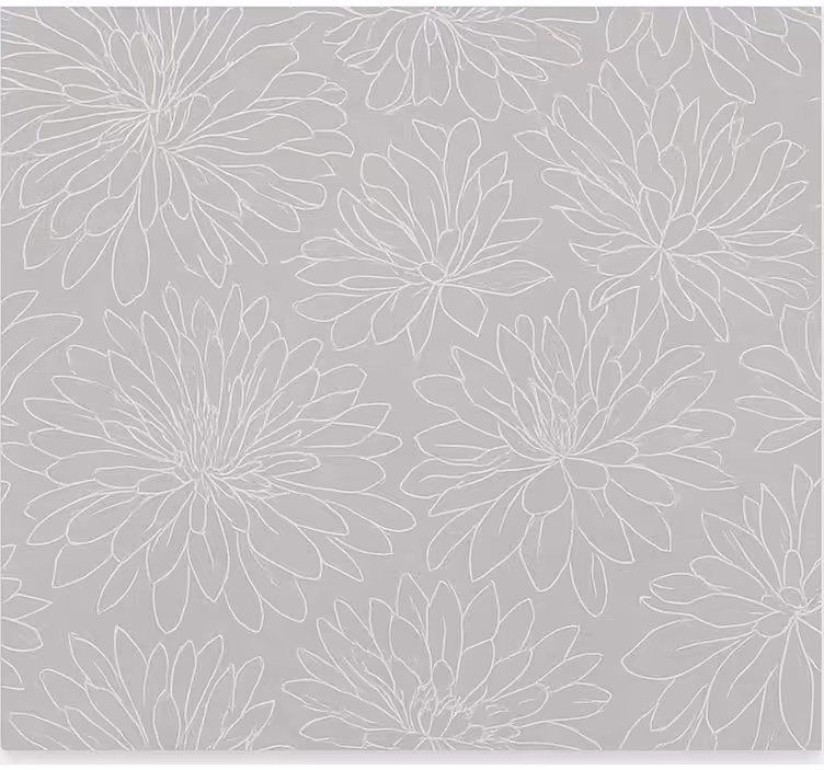 Rulou geam salon model floral transparent - TenStickers