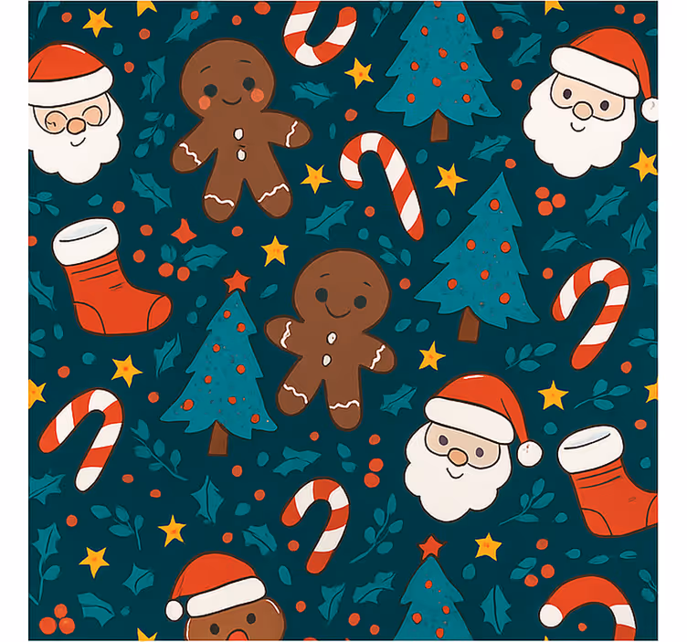 Rulou geam salon fundal de ornamente festive - TenStickers