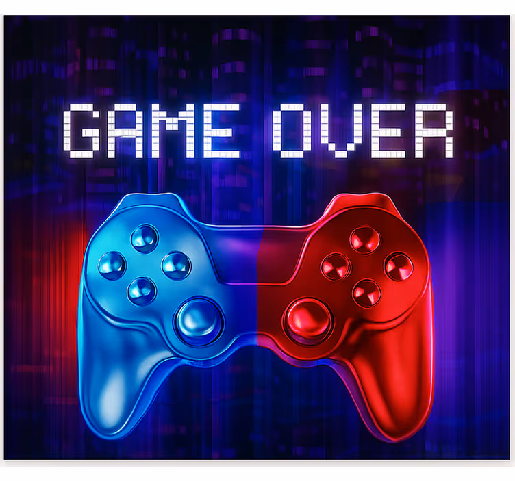 Jaluzele cu rolete Geek cascadă de neon s-a terminat - TenStickers