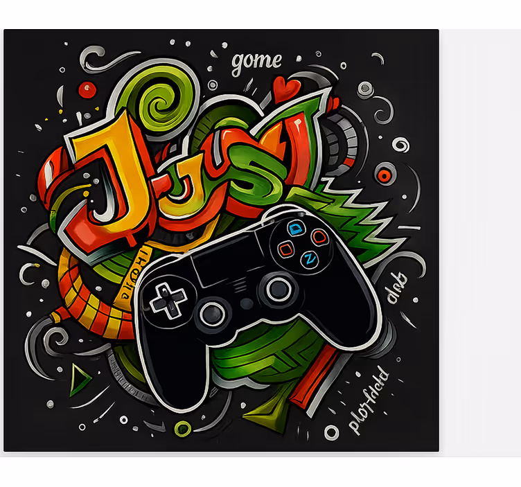 Jaluzele cu rolete Geek graffiti doar controler de joc - TenStickers