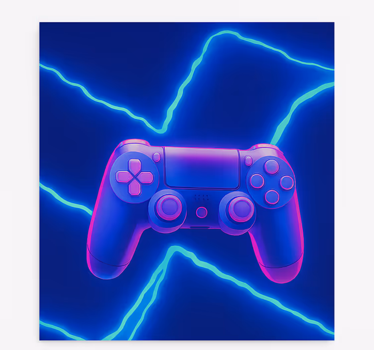 Jaluzele cu rolete Geek controler 3d neon x - TenStickers