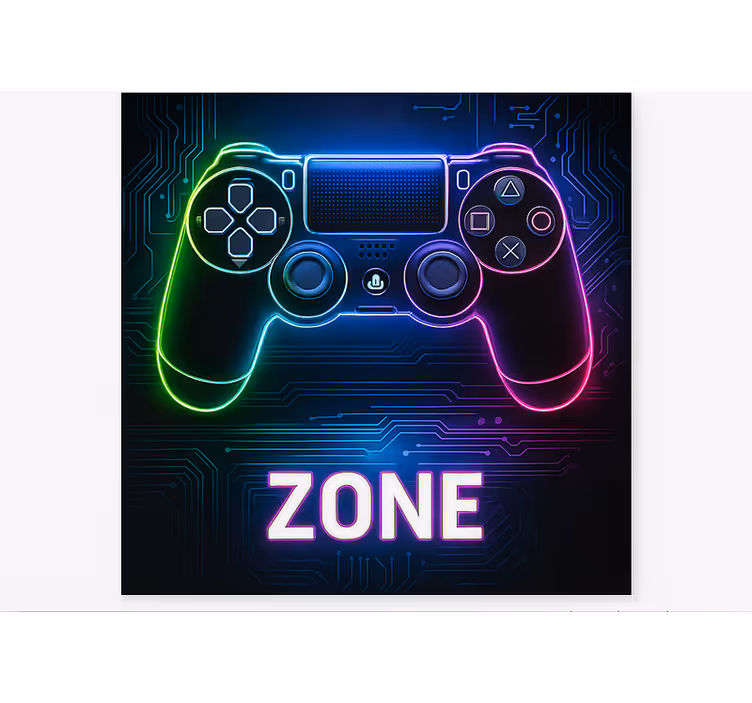 Jaluzele cu rolete Geek zonă de consolă de jocuri - TenStickers