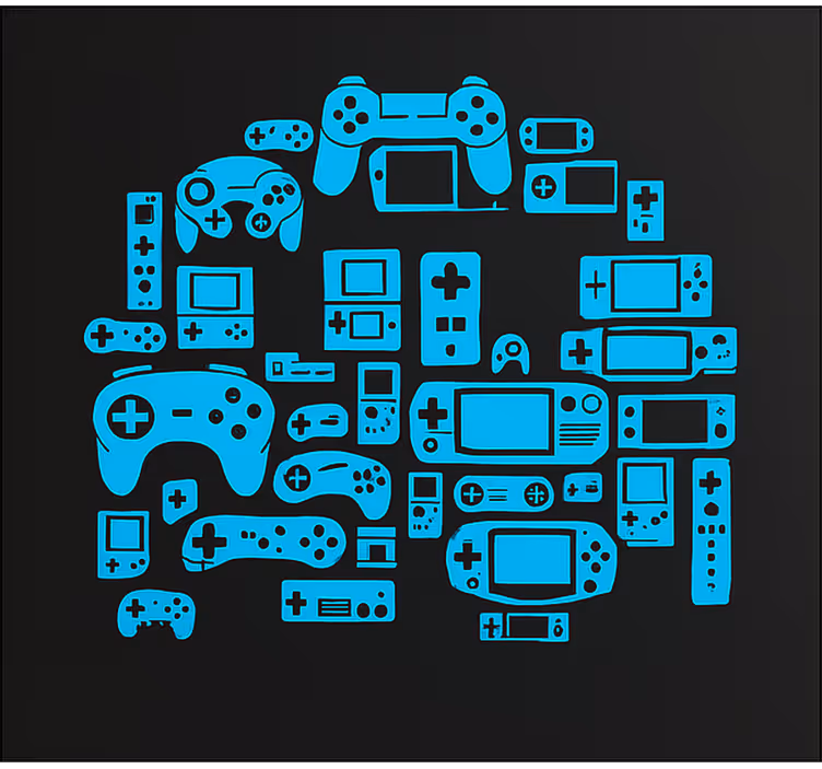 Jaluzele cu rolete Geek robot de controler de jocuri - TenStickers