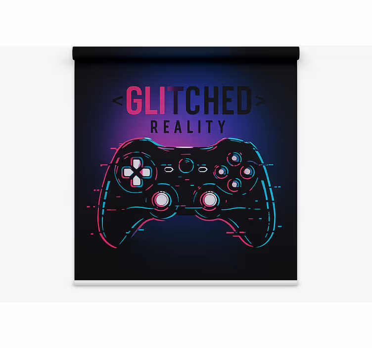 Jaluzele cu rolete Geek controler de realitate cu erori - TenStickers