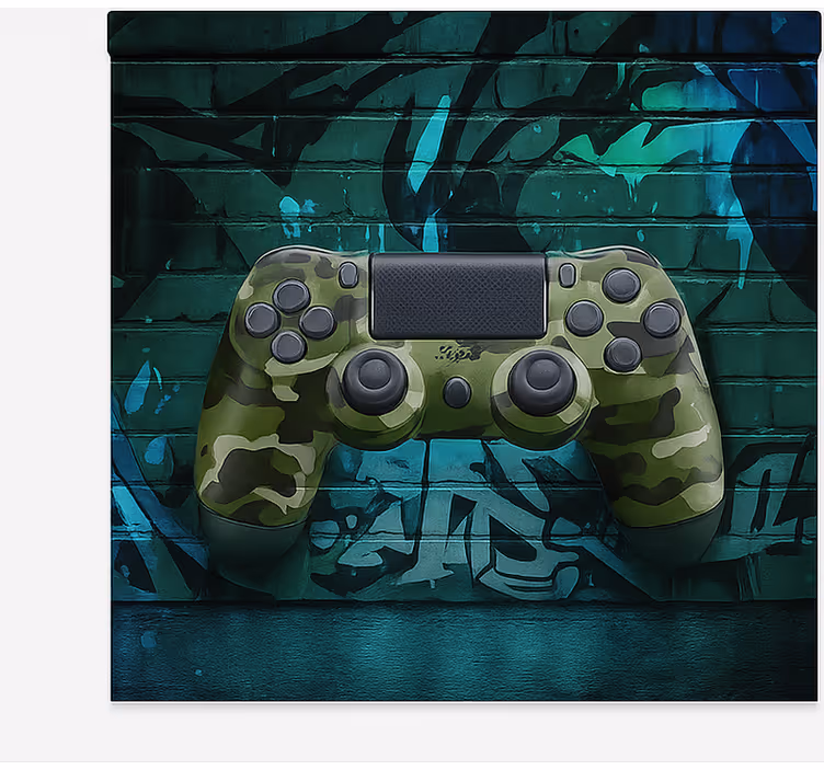 Jaluzele cu rolete Geek controler de joc cu camuflaj graffiti - TenStickers