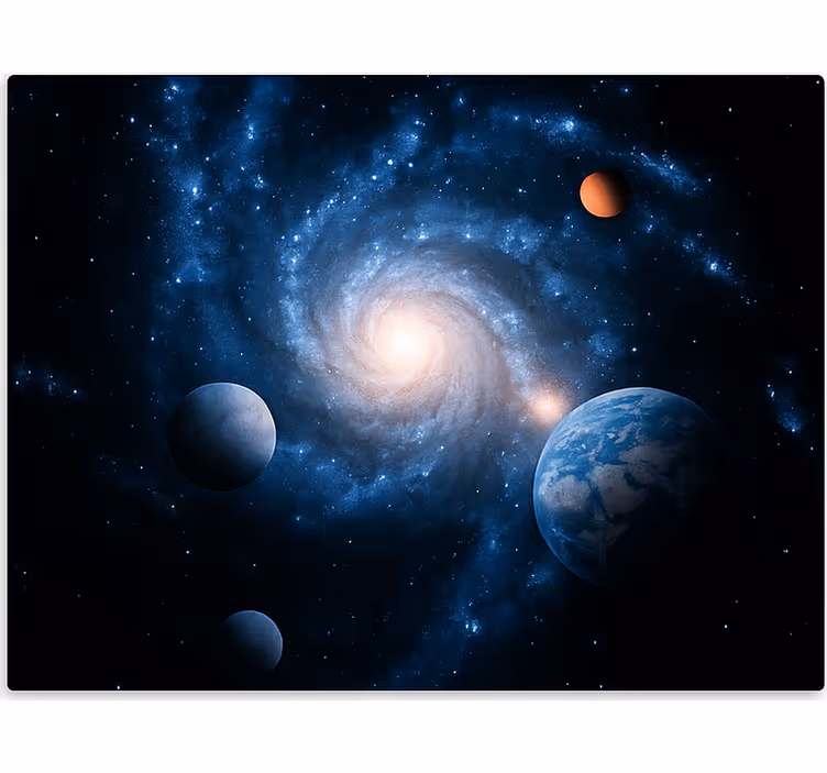 Rulou geam tineret galaxie spațiu planetă - TenStickers