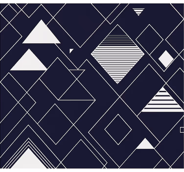 Rulou geam tineret geometrie marină - TenStickers