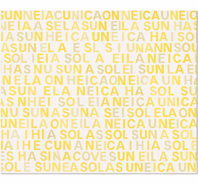 Rulou geam tineret litere galbene tipărite - TenStickers