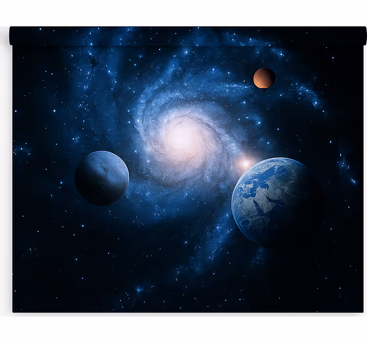 Rulou geam tineret galaxie spirală cosmică - TenStickers