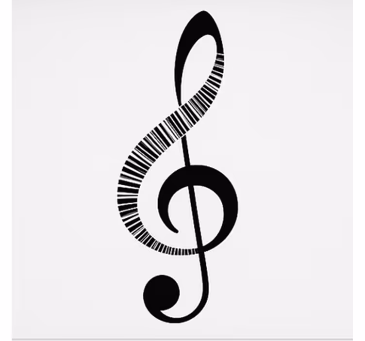 Rulou geam tineret notă muzicală - TenStickers