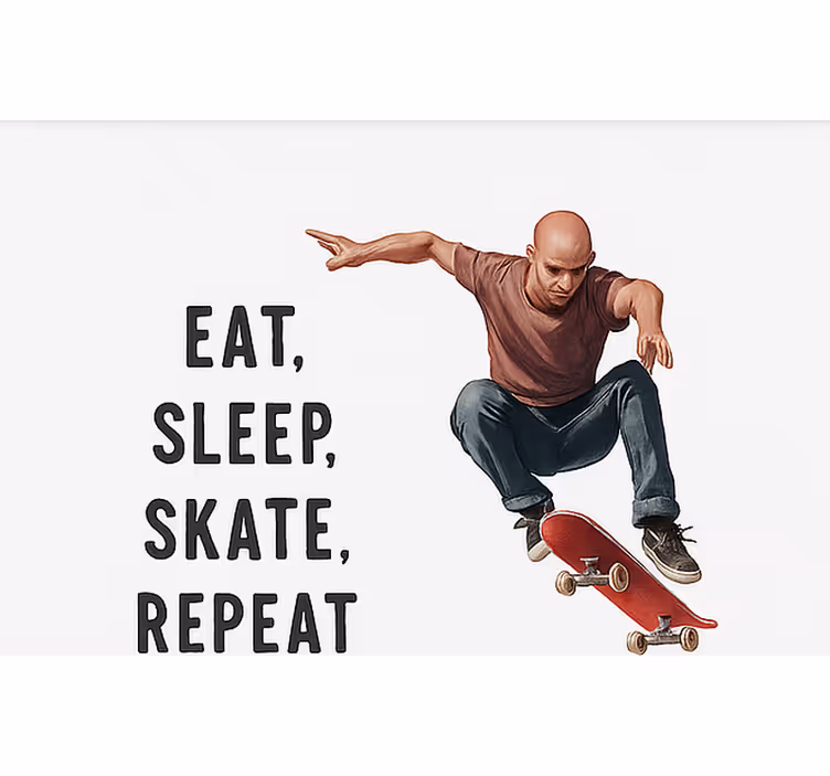 Rulou geam tineret imprimeu de skateboard - TenStickers