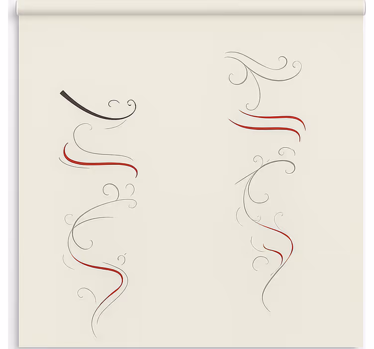 Rulou geam nordic spiral floral abstract multicolor - TenStickers
