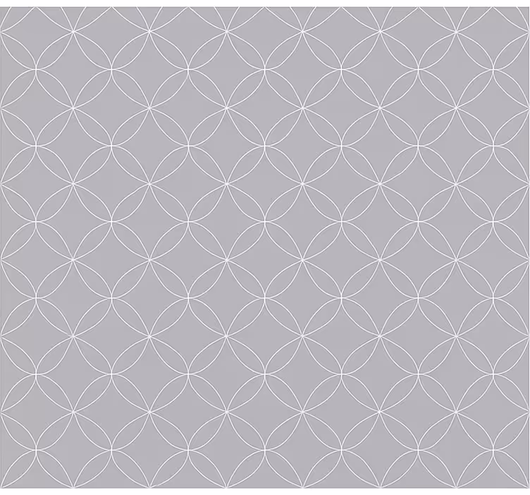 Rulou geam nordic flori abstracte geometrice gri - TenStickers
