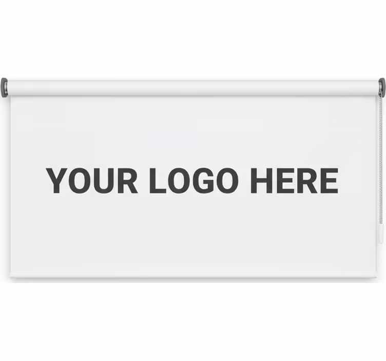 Rulou geam birou cu logo personalizat pentru afaceri - TenStickers