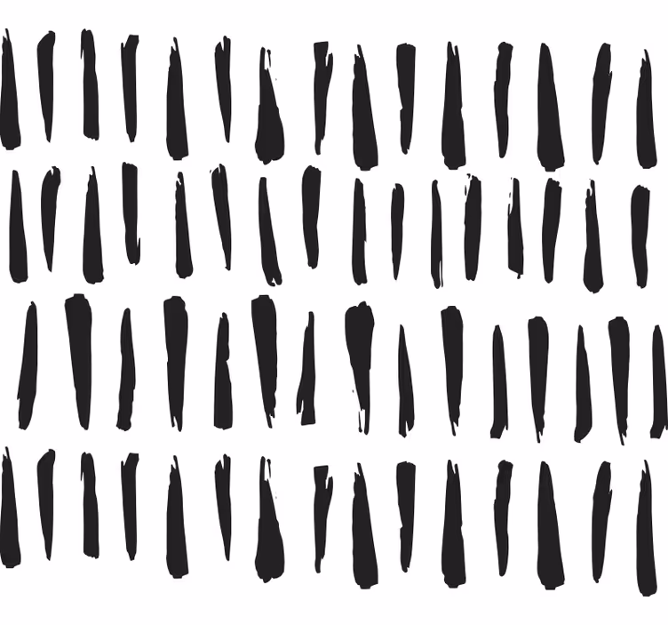 Rulou geam baie dungi negre elegante - TenStickers