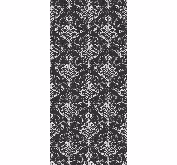 Rulou geam birou cu motiv botanic baroc - TenStickers