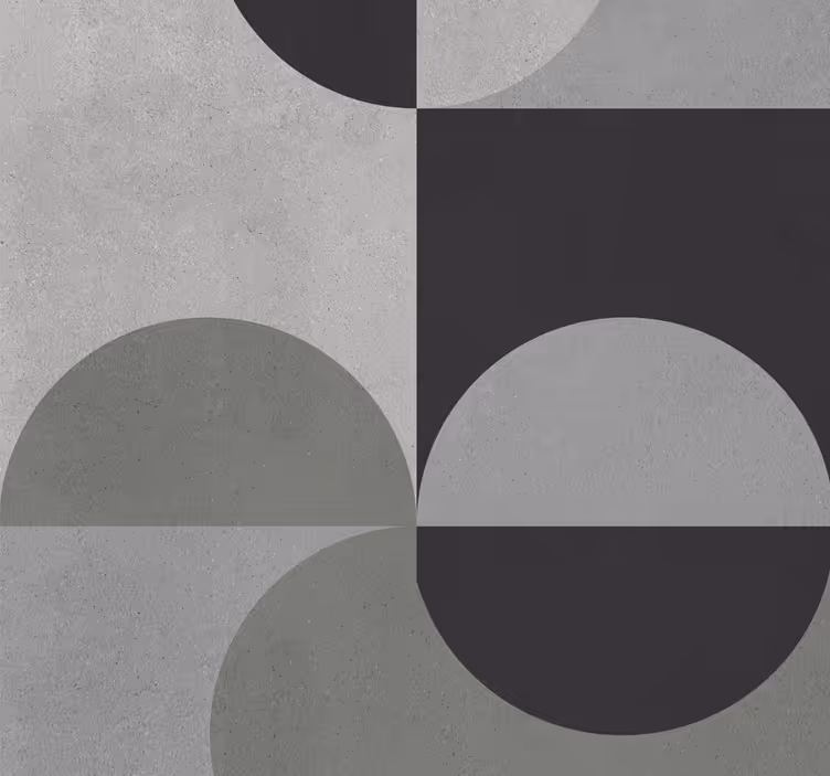 Rulou geam bucătărie model abstract tonuri de gri - TenStickers