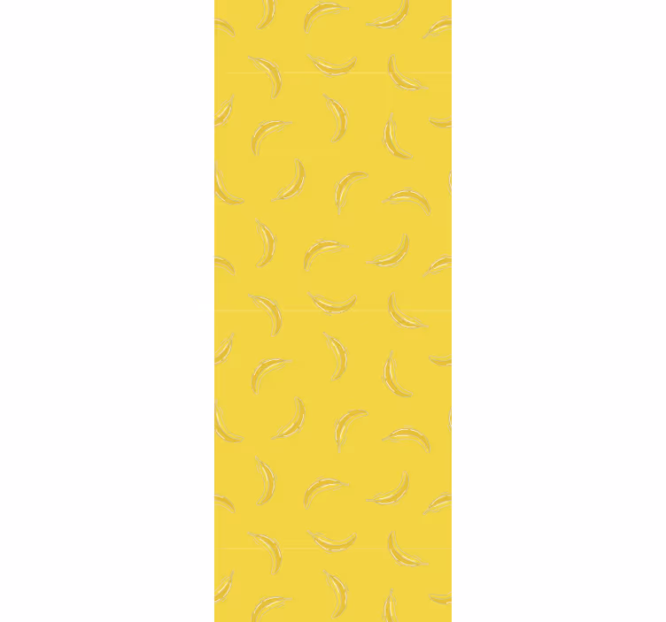 Rulou geam bucătărie design cu motive de banane - TenStickers