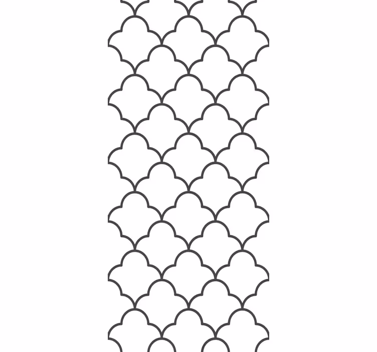 Rulou geam bucătărie design geometric marocan - TenStickers