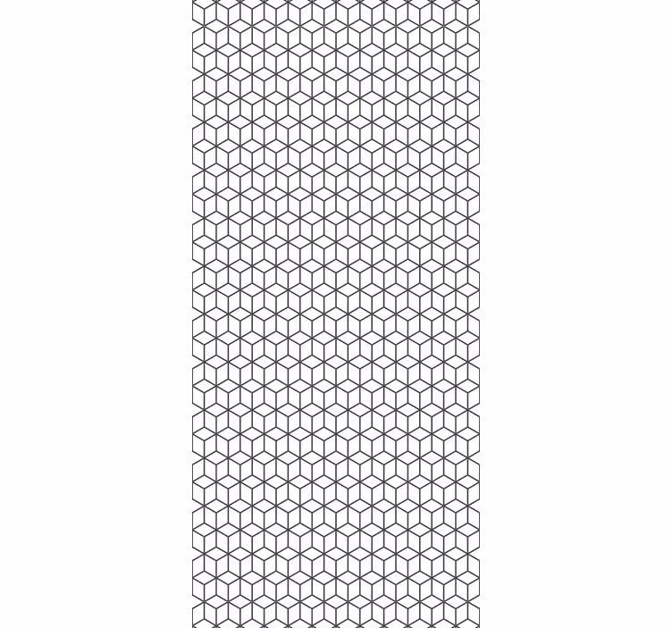 Rulou geam bucătărie cuburi cu margine în stil nordic - TenStickers