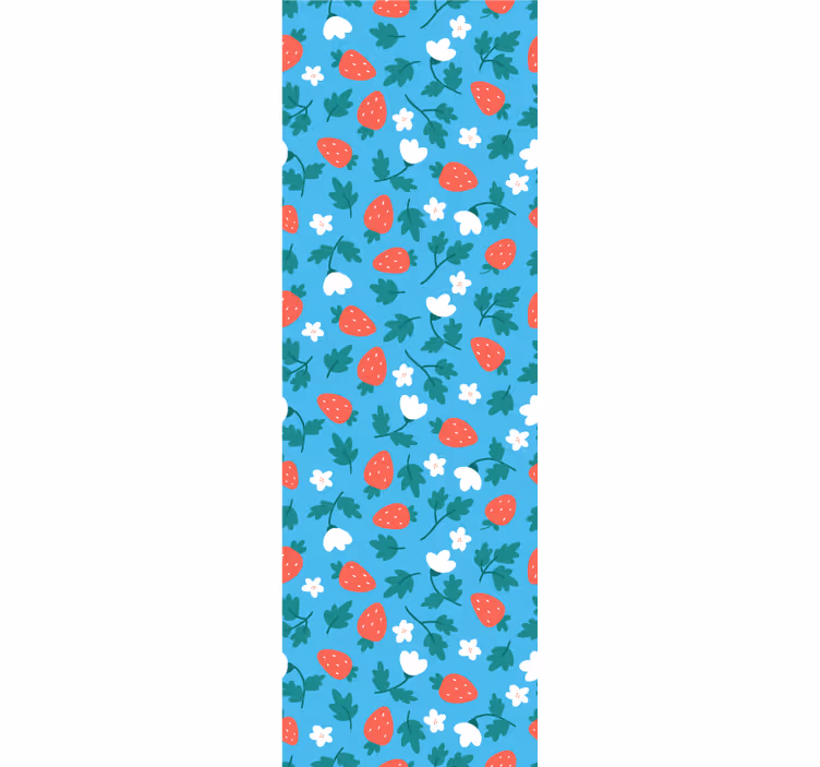 Rulou geam bucătărie model fructe și flori colorate - TenStickers