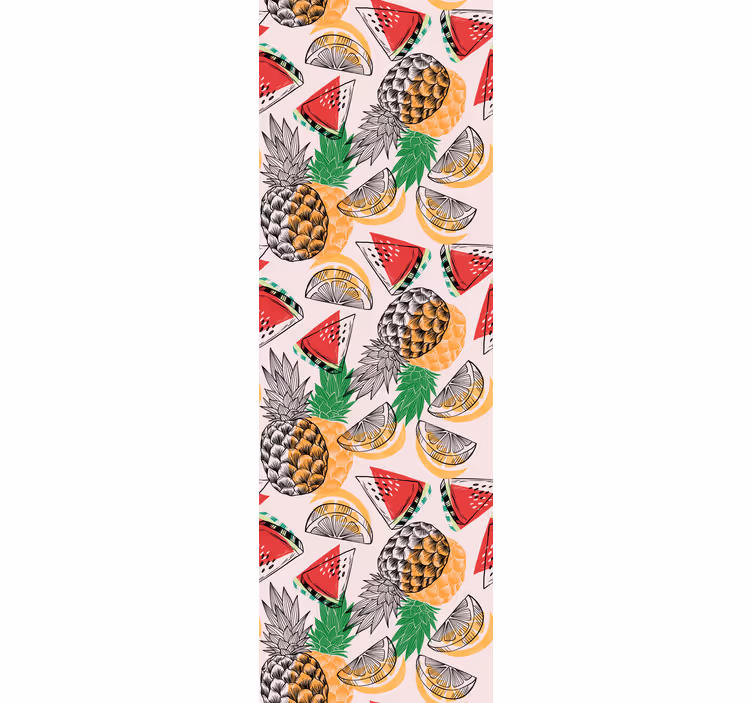 Rulou geam bucătărie imprimeu ananas vară - TenStickers