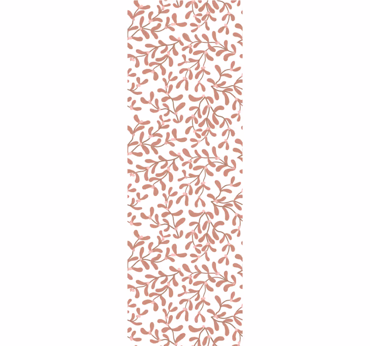 Rulou geam cantină frunze mici terracotta - TenStickers