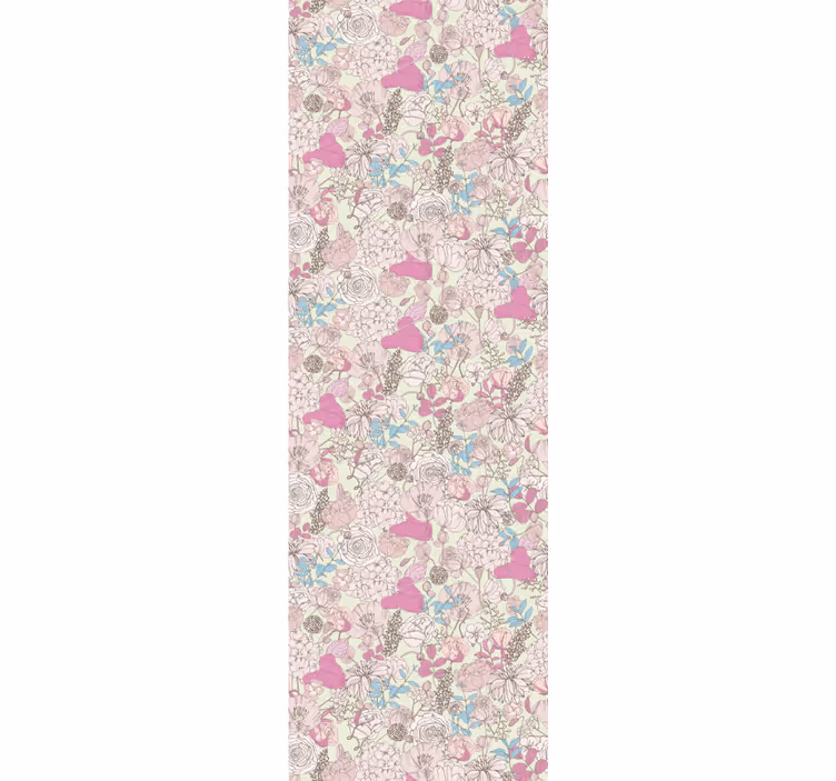 Rulou geam cantină stil floral grandmillenial - TenStickers