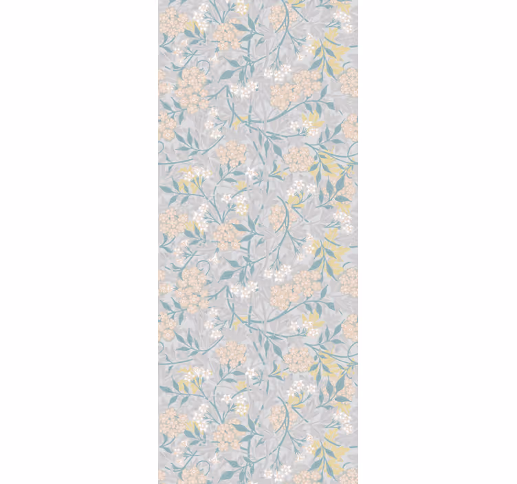 Rulou geam cantină model floral elegant anii '80 - TenStickers