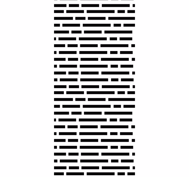 Rulou geam cantină dreptunghiuri alb-negru stil nordic - TenStickers