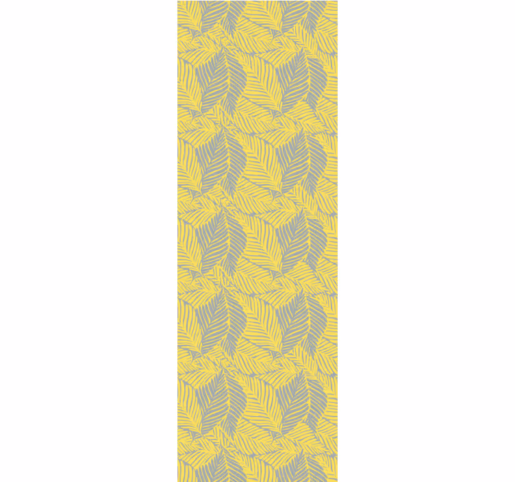 Rulou geam cantină frunze tropicale pantone - TenStickers