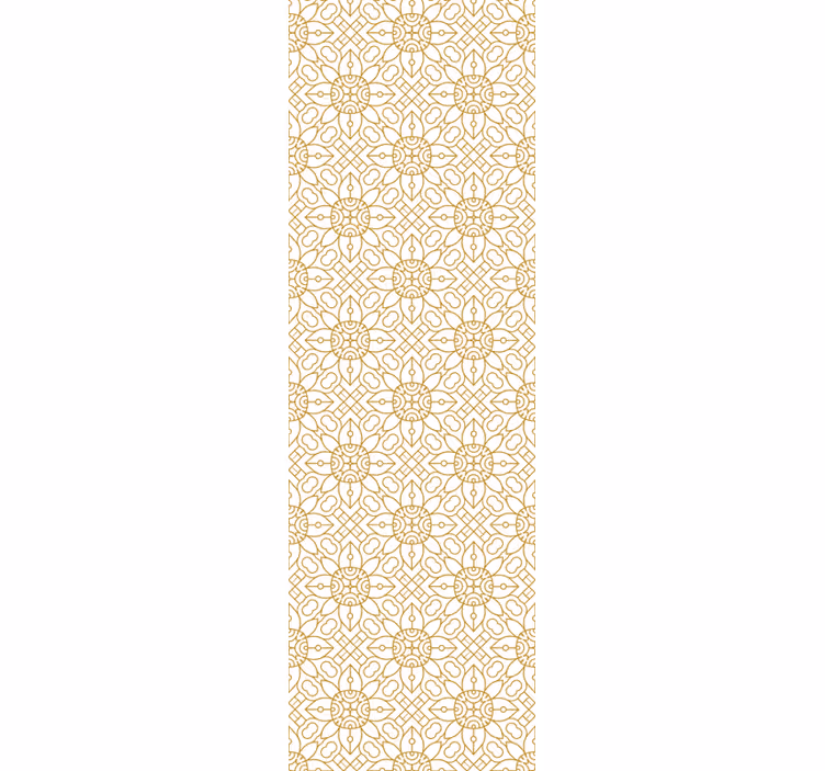 Rulou geam cantină model floral alb modern - TenStickers