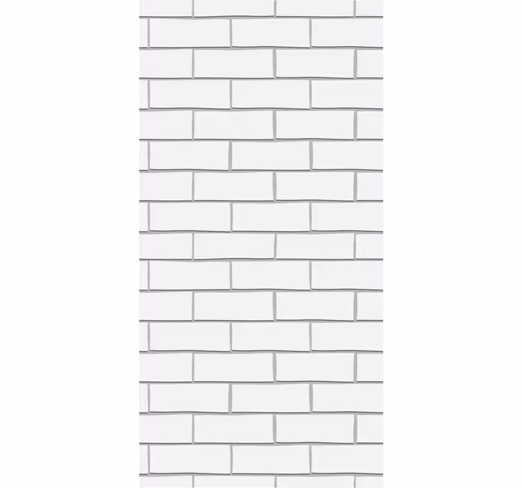 Rulou geam cantină cărămizi albe groase - TenStickers
