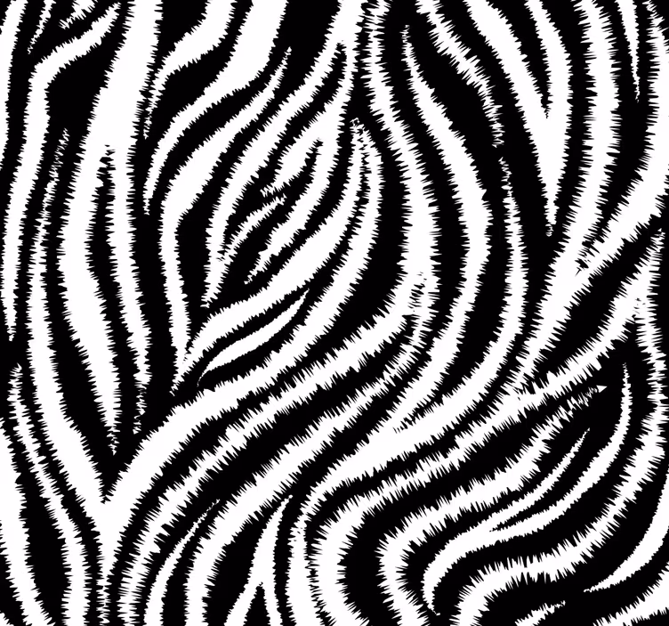 Rulou geam cantină zebra clasică alb-negru neregulată - TenStickers