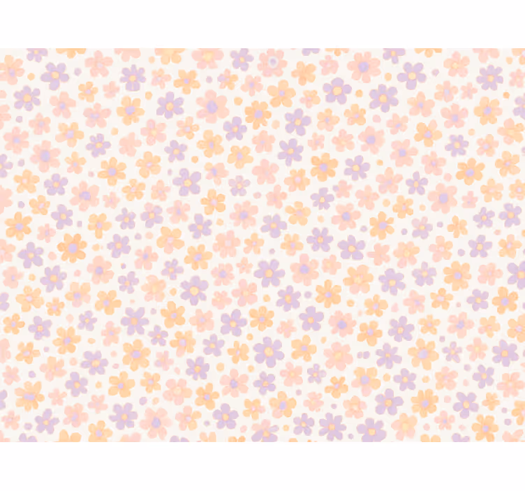 Rulou geam pentru copii flori pastelate mici - TenStickers