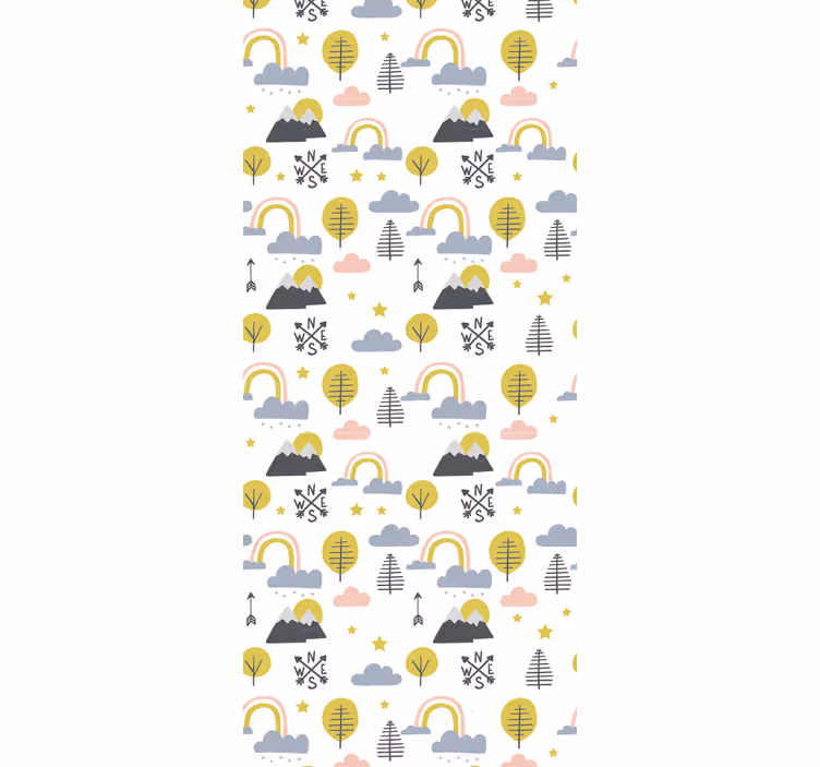 Rulou geam pentru copii peisaj natural jucăuș - TenStickers