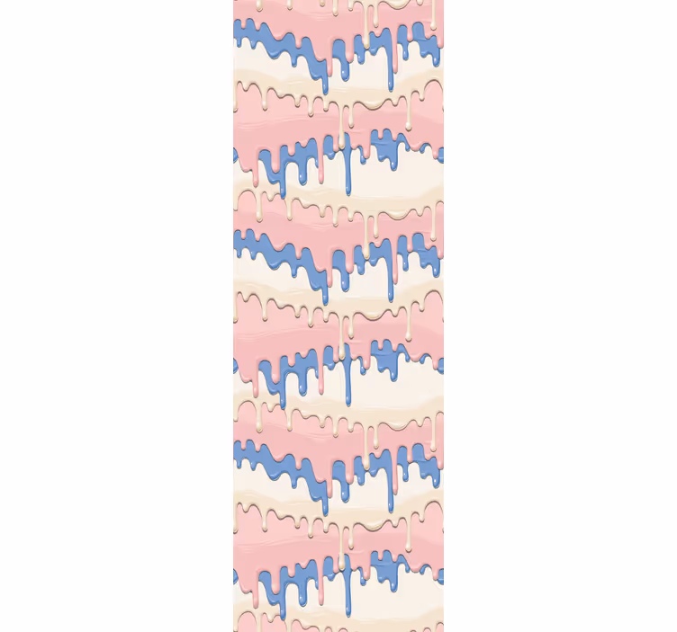 Rulou geam pentru copii cu vopsea pastel picurând - TenStickers