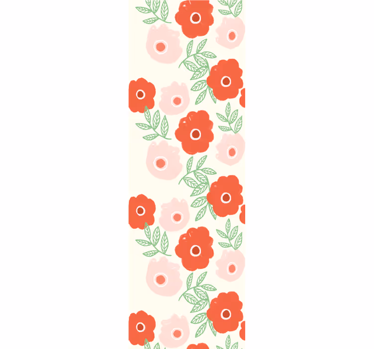 Rulou geam pentru copii cu model flori anemone - TenStickers
