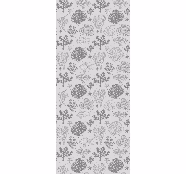 Rulou geam pentru copii cu model vintage animale marine - TenStickers