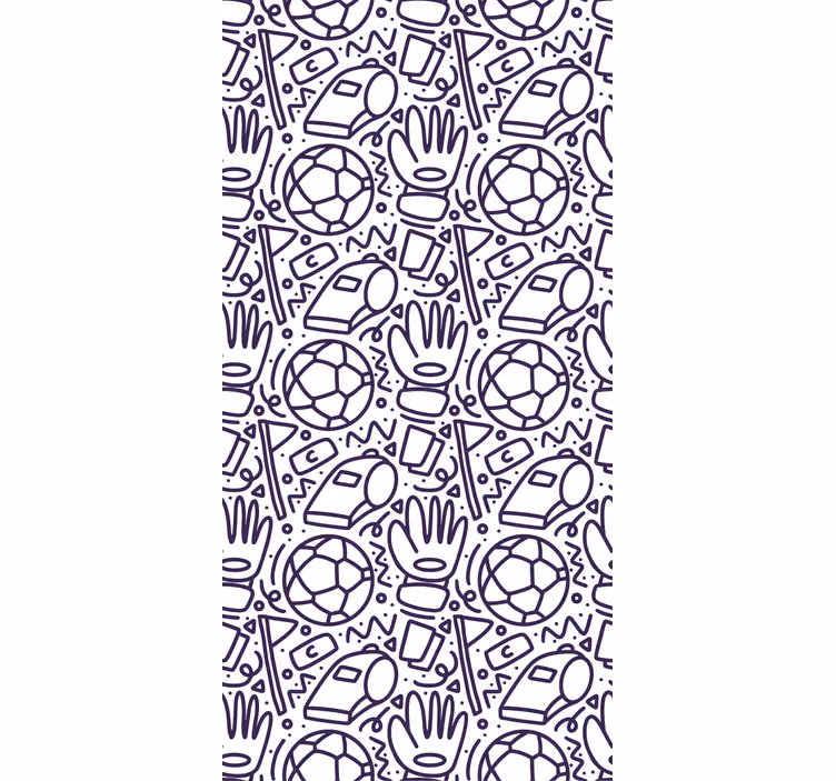 Rulou geam pentru copii design sportiv doodle - TenStickers